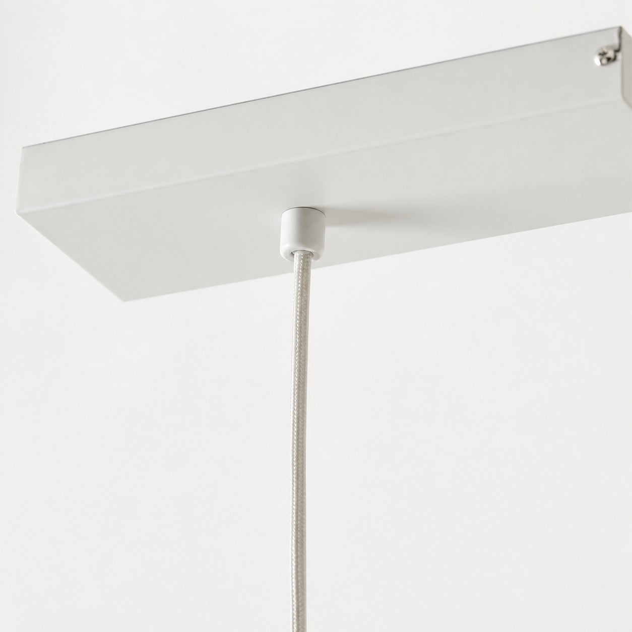 Velura Linear Pendant Light - Natural Linen Shade for Warm Ambiance