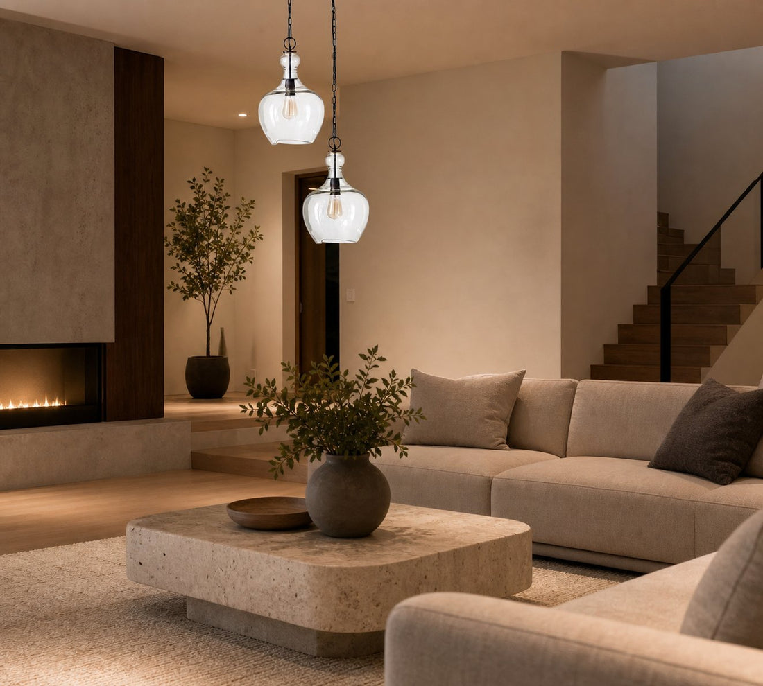 Lawson Glass Pendant Light - Recycled & Milk Glass with Bronze Accent