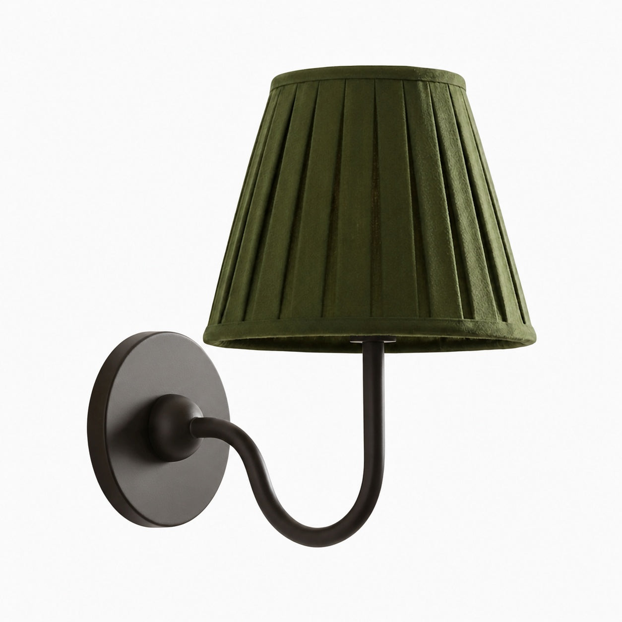 Luvora Vintage Pleated Shade Wall Lamp - Modern Brass Linen Wall Lighting