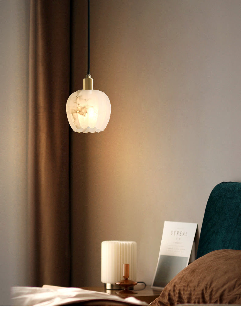 Modern Minimalist Alabaster Pendant Light