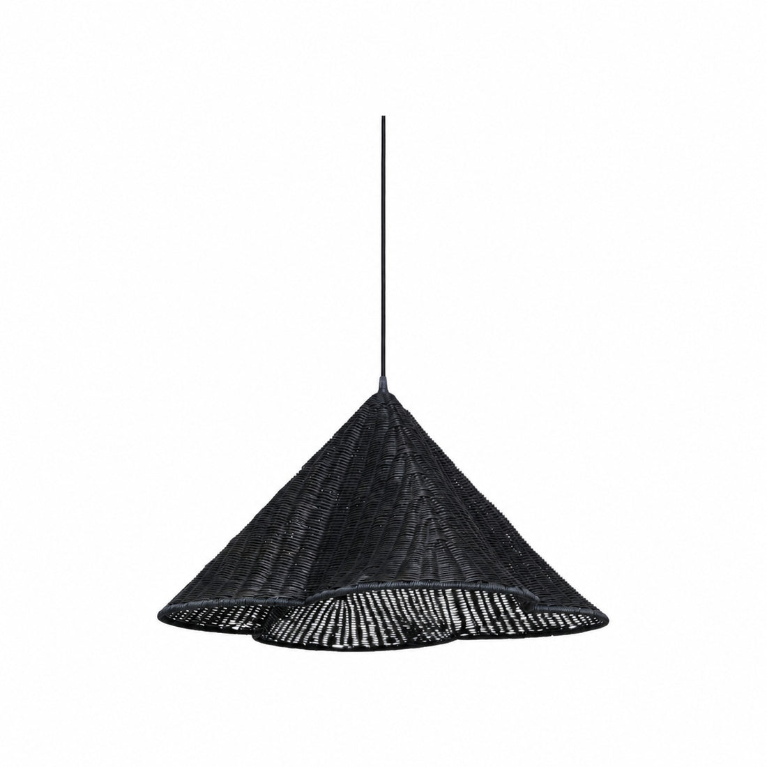 Wickara Natural Rattan Woven Pendant Light – Boho-Chic Hanging Lamp for Living and Dining