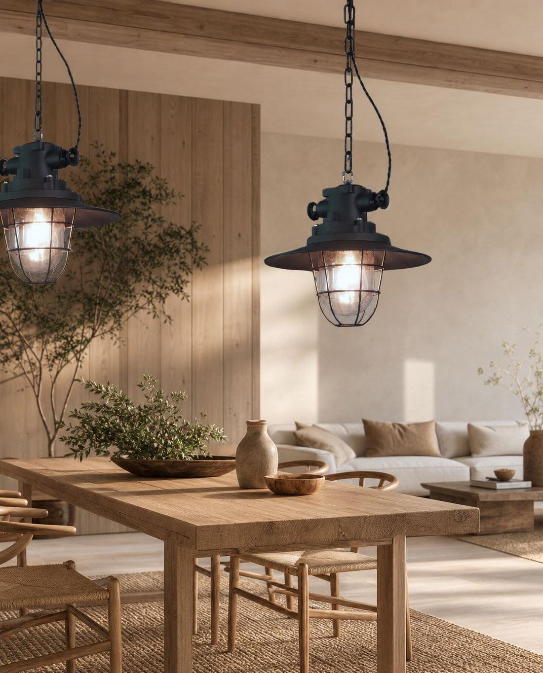 Bulkhead Cage Pendant Light