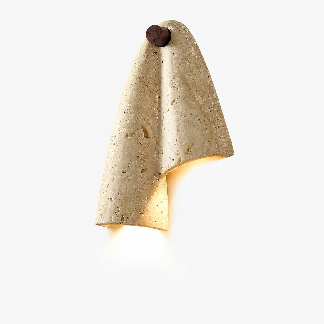 Travertine Wall Lamp – Minimalist Stone Sconce Decorative Lighting for Living Room