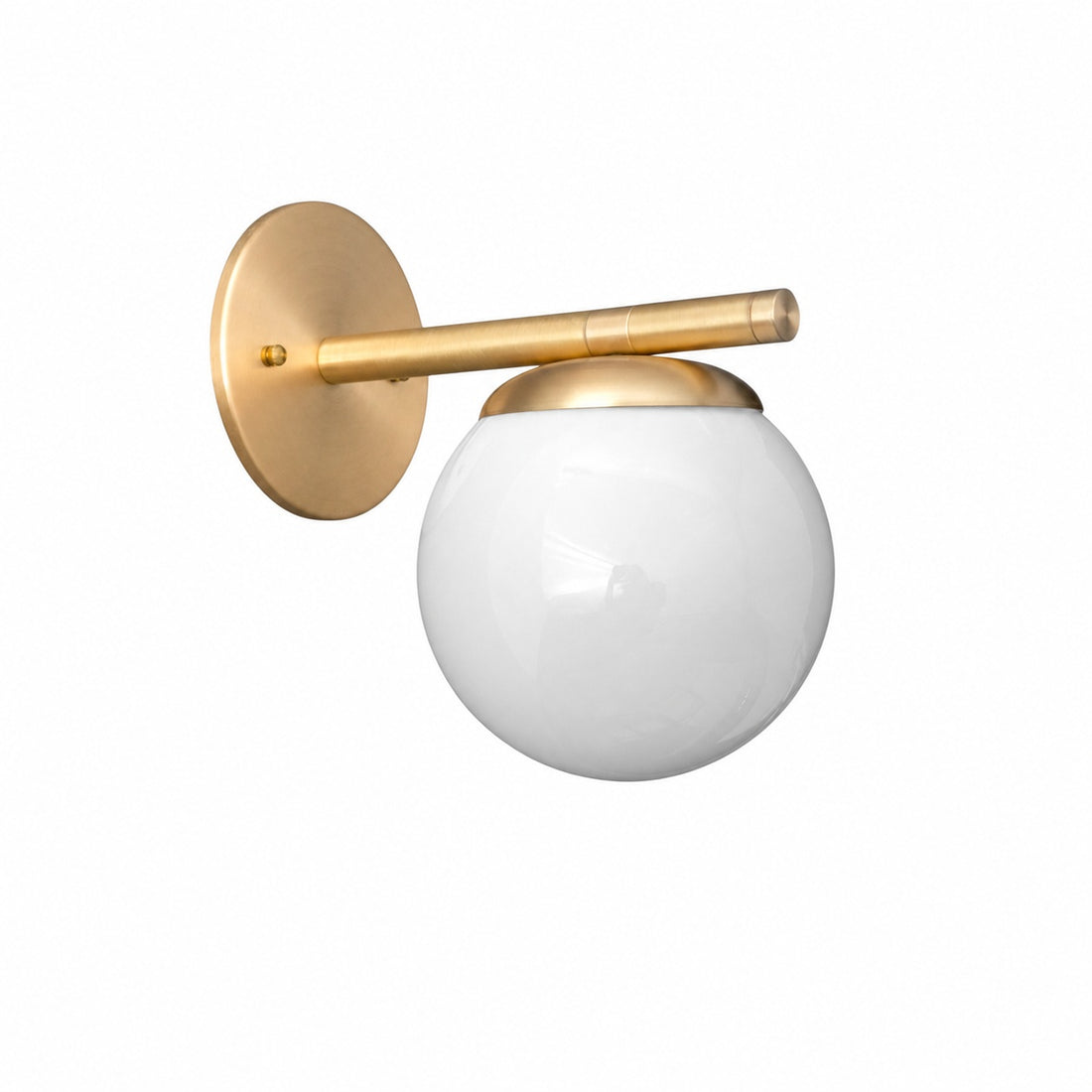 Glorica Glass Wall Sconce - Frosted Globe Light