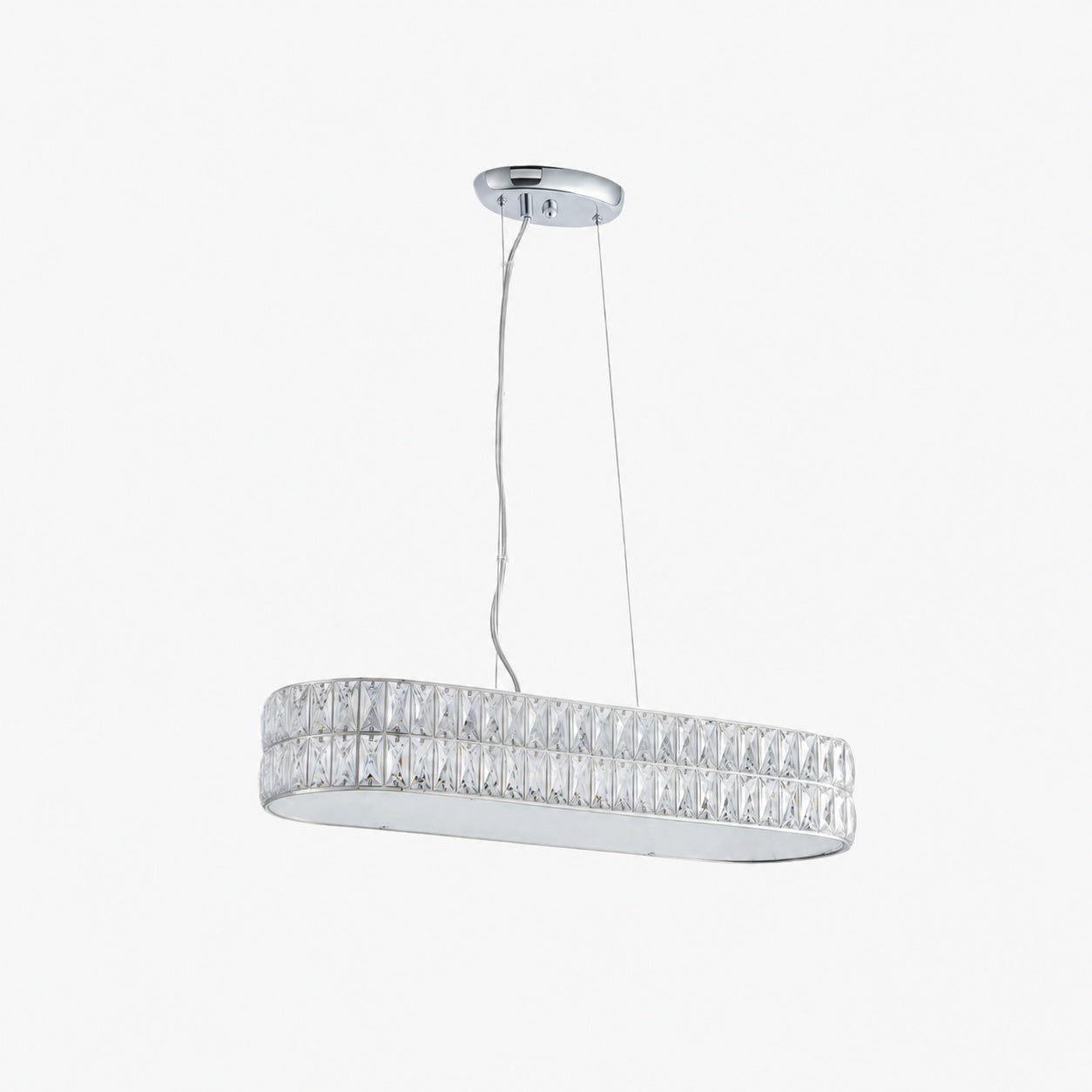 Glomara Style Geometric Crystal Pendant Light – Glamorous Dining Room Centerpiece