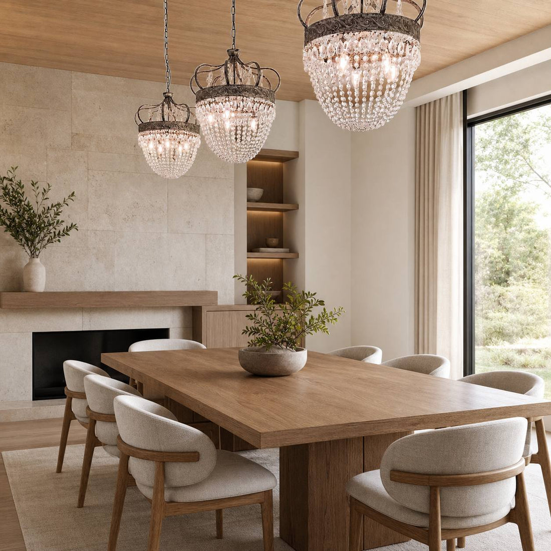 Abella Tear Drop Chandelier