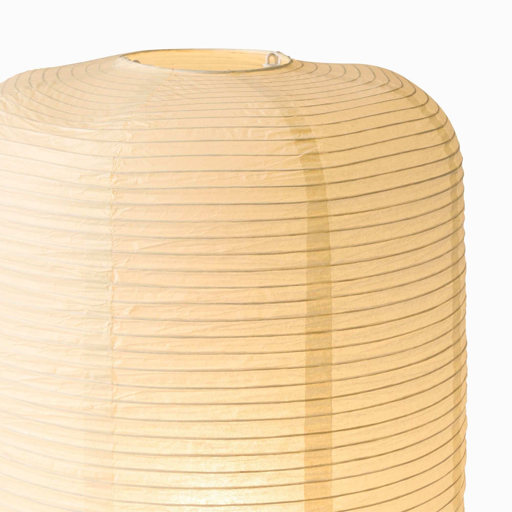 Tivo Minimalist Ribbed Floor Lamp - Simple solid wood base with paper lampshade suitable for living room and bedroom