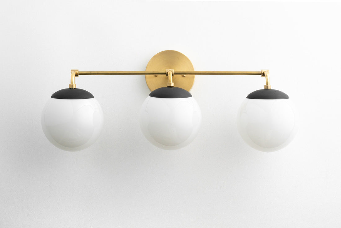 Glorica Glass Wall Sconce - Modern Vintage Vanity Light Fixture