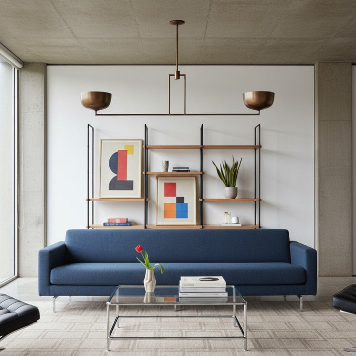 Lustrona Multi-Light Chandelier Metal Dome Shades - Streamlined Modern for Dining Room