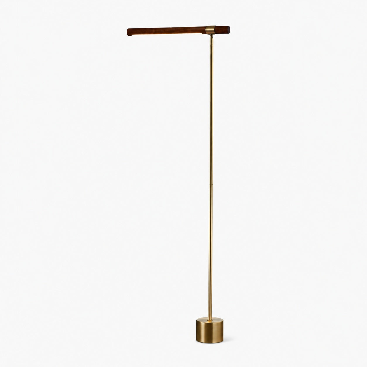 Moss Energy-Efficient Linear Wood LED Floor Lamp – Adjustable Swivel Design