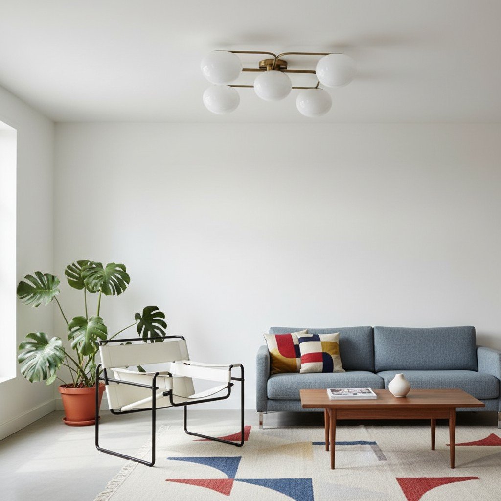 Brimush Modern Multi-Globe Flush Mount Lamp with Soft Diffused Light for Entryway or Living Room