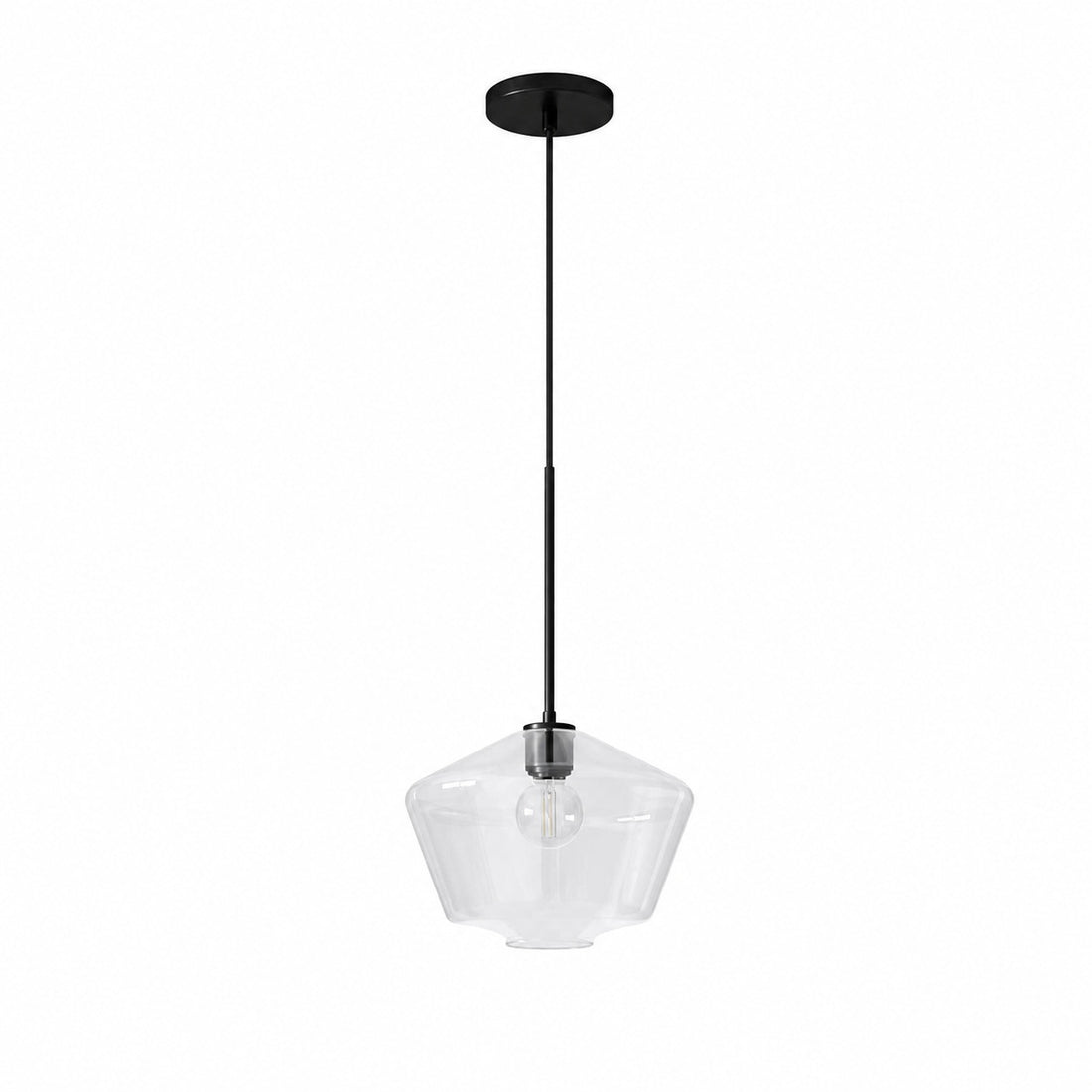 Merin Transparent Glass Sculpture Geometric Chandelier