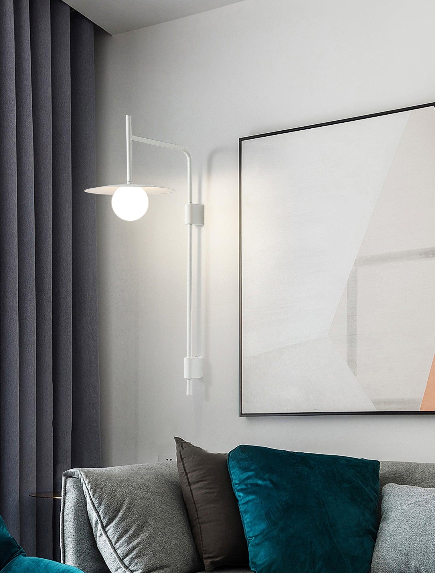 Gea Metal Swing Arm Wall Lamp - Scandinavian Minimalist Nordic Sconce