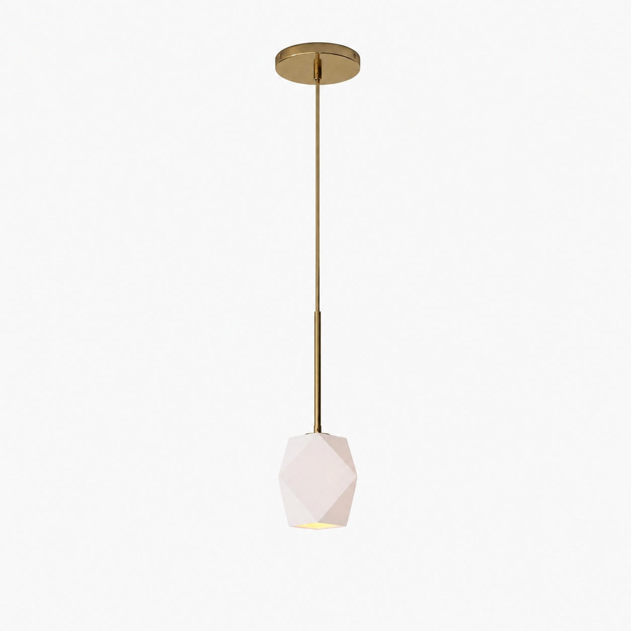 Talvior Faceted Pendant Light – Adjustable Glass Light Fixture