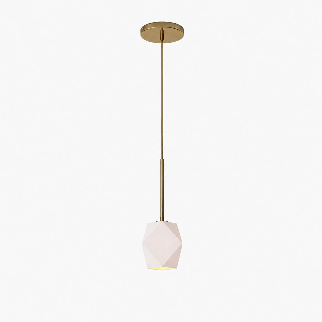Talvior Faceted Pendant Light – Adjustable Glass Light Fixture