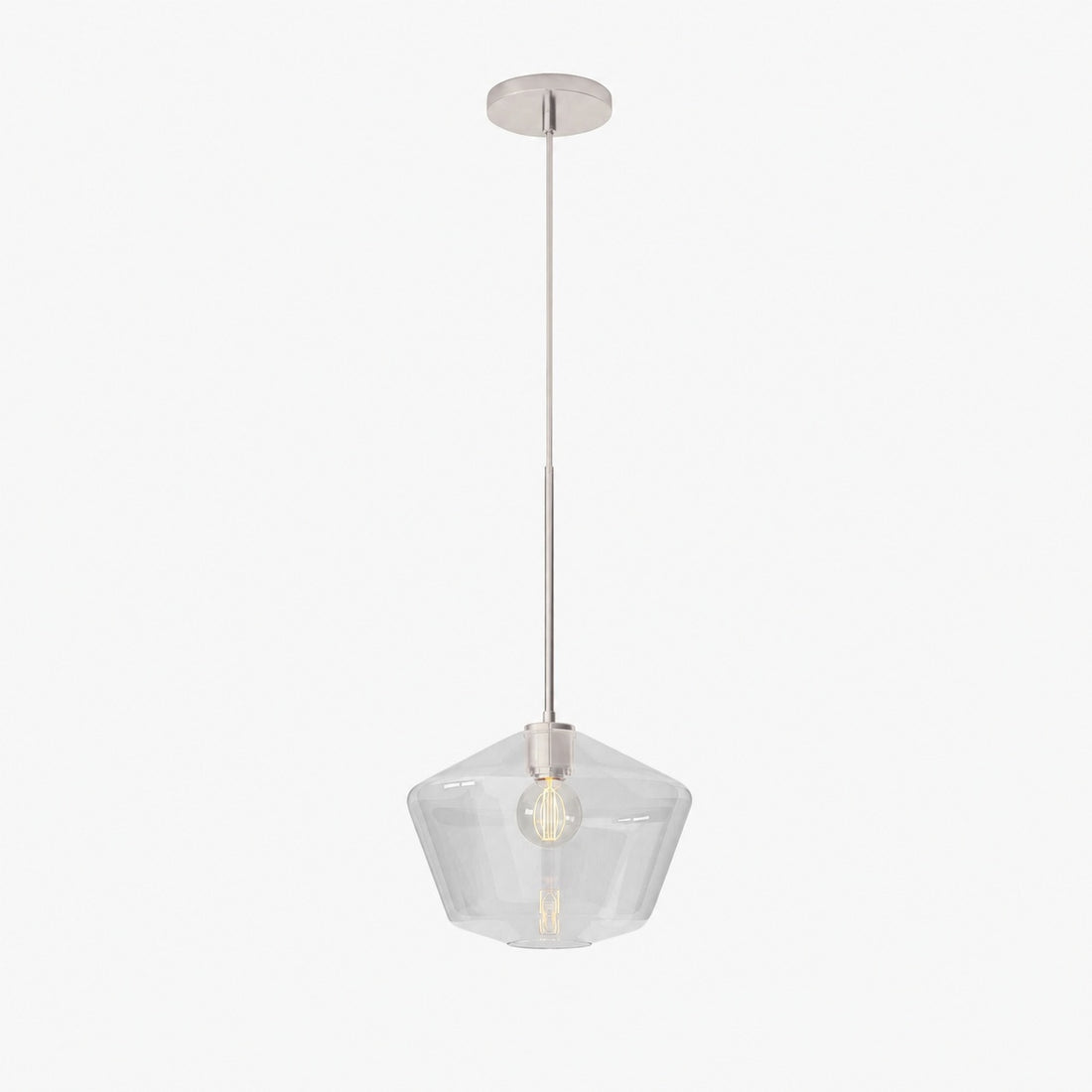 Merin Transparent Glass Sculpture Geometric Chandelier