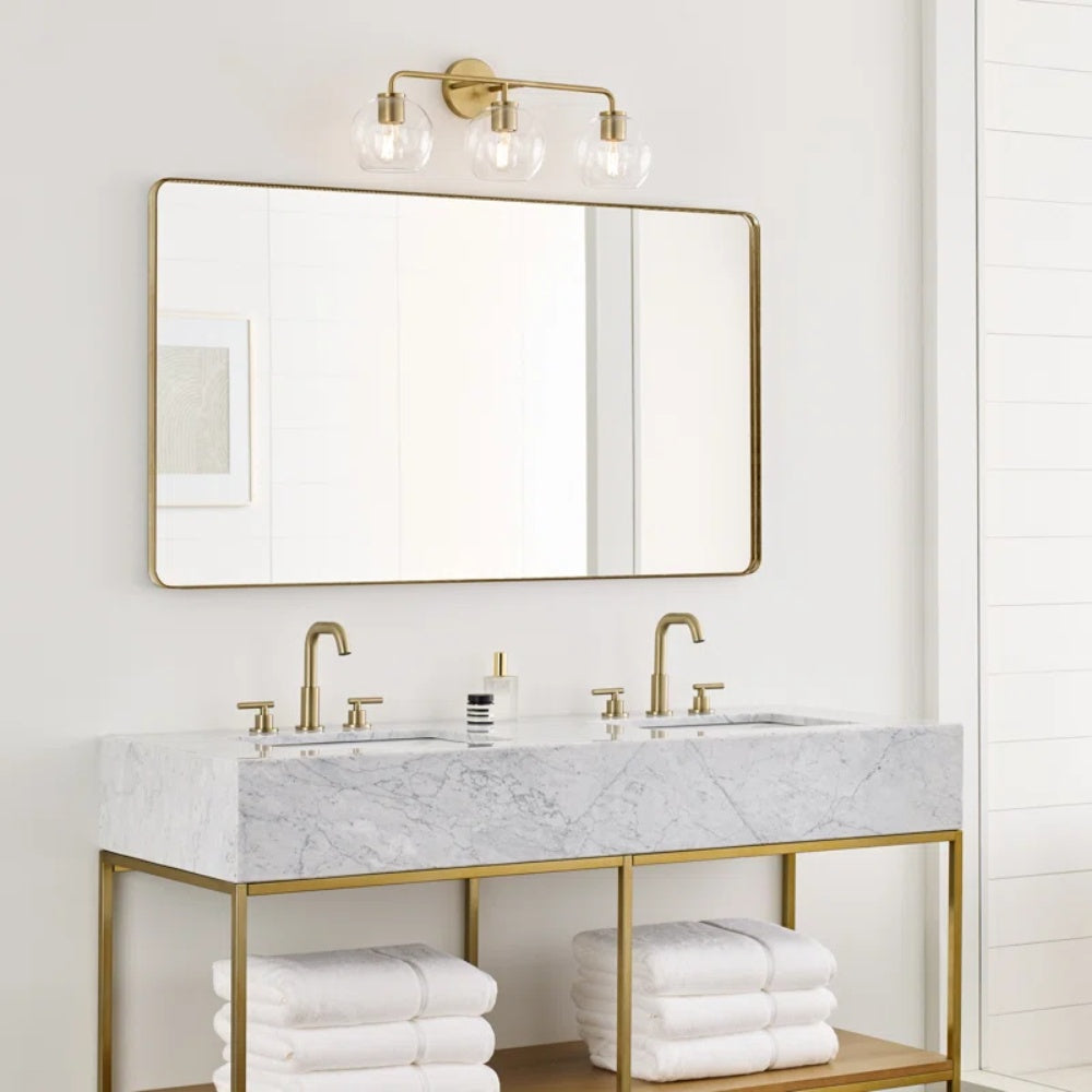 Bubble 3 Light Vanity Light - Glass Globe Shades Bathroom Wall Light