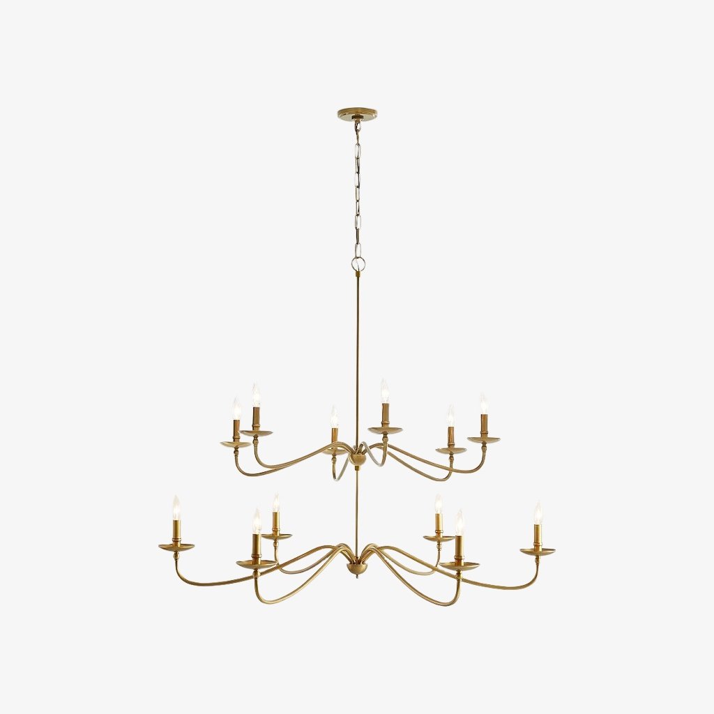 Reticula Modern Round Chandelier – Iron Frame with Open Circular Design for Dining or Entry