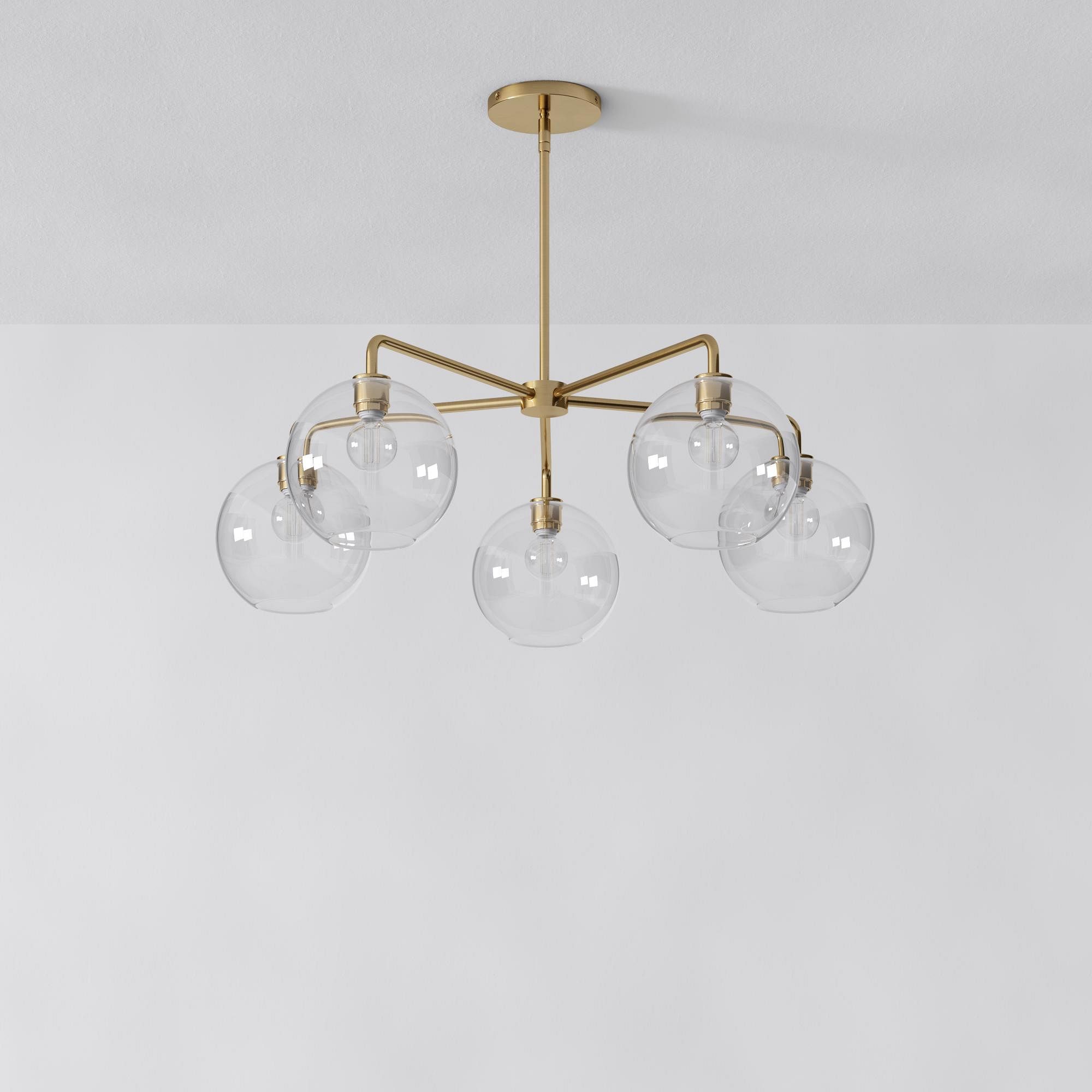 Selvion Contemporary Minimalist Chandelier – Soft Glow Porcelain Fixture for Dining & Hallway