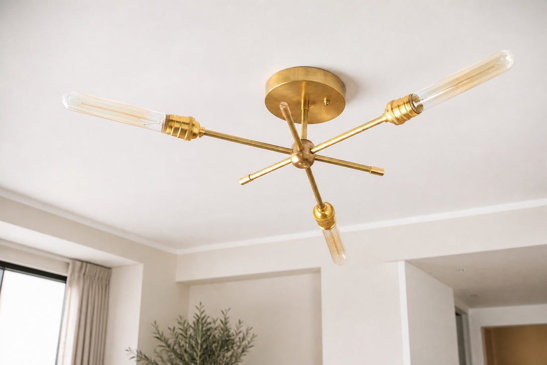 Mobilux Line Industrial Chandelier - Modern Ceiling Light Fixture for Home