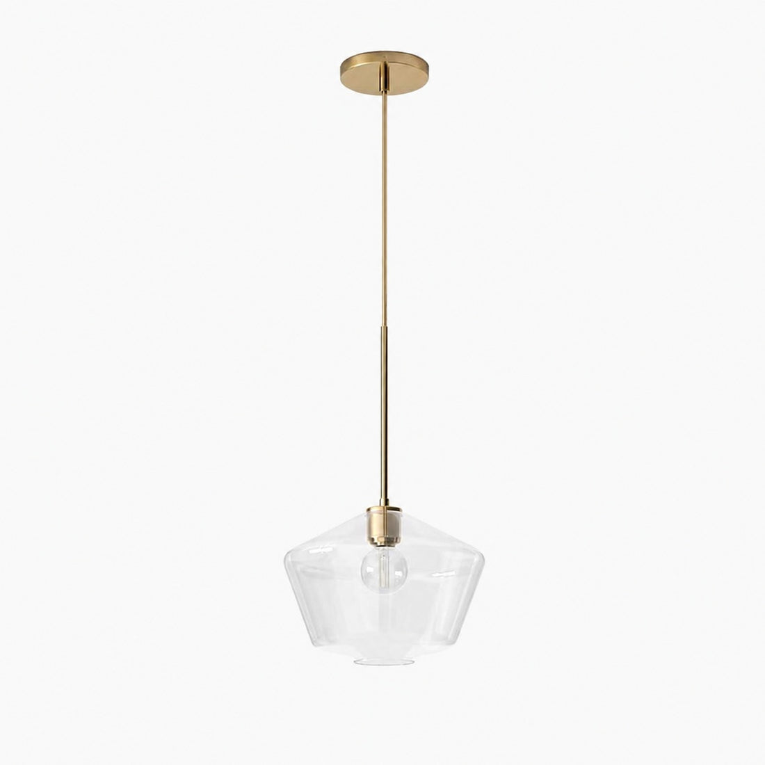 Merin Transparent Glass Sculpture Geometric Chandelier