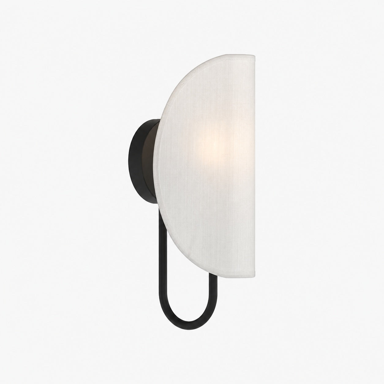 Minimalist Modern Wall Light with Brass or Fabric Shade for Ambient Lighting