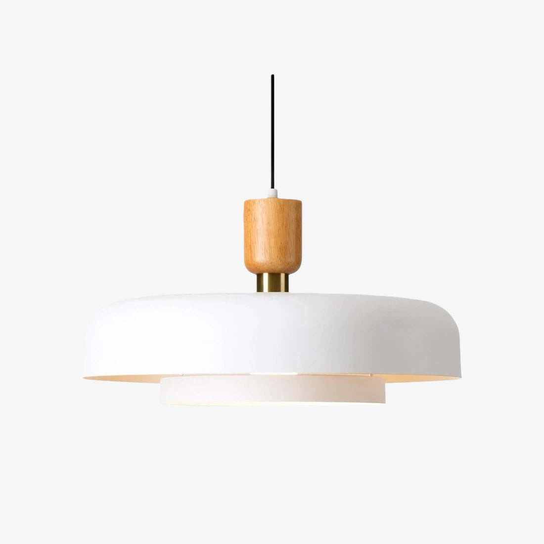 Orbulis Natural Wood Grain Circular Pendant - Modern Minimalist Light for Islands and Foyers