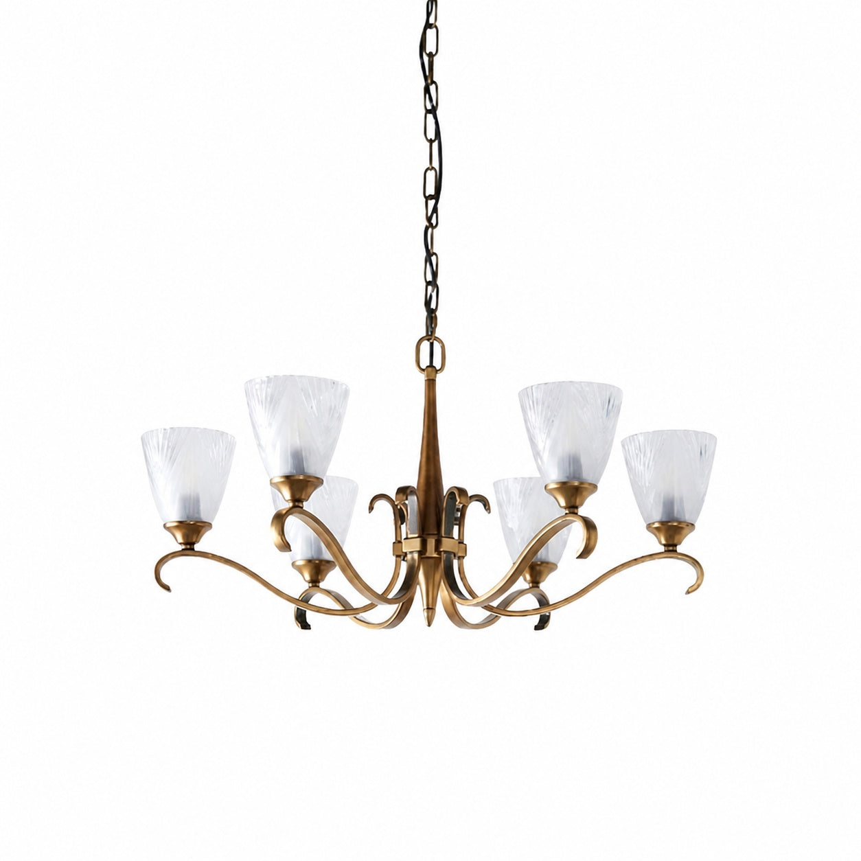 Lunetal Multi-Light Chandelier Crystal Accents Brass Finish - Modern Luxury for Dining Room and Living Room