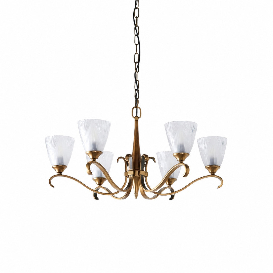 Lunetal Multi-Light Chandelier Crystal Accents Brass Finish - Modern Luxury for Dining Room and Living Room