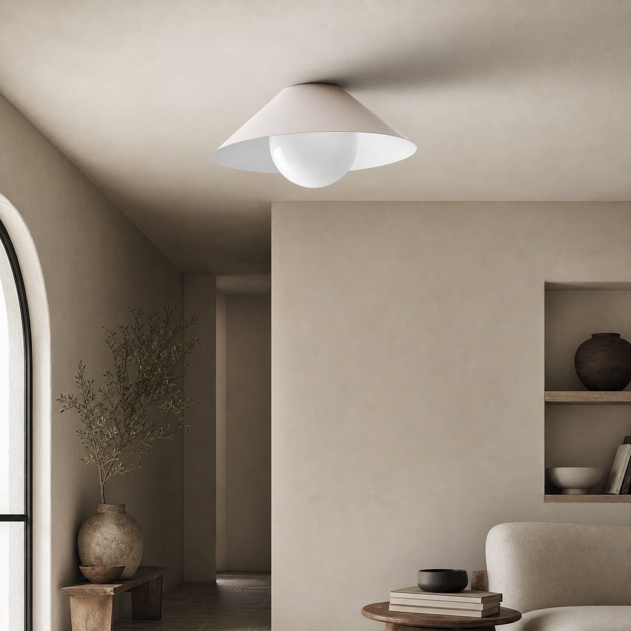 Brivana Semi-Flush Ceiling Light - Modern Home Lighting