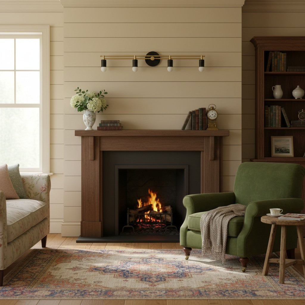 Lumen Elegant Multi Light Vanity Fixture – Art Deco Inspired Bathroom Wall Lamp