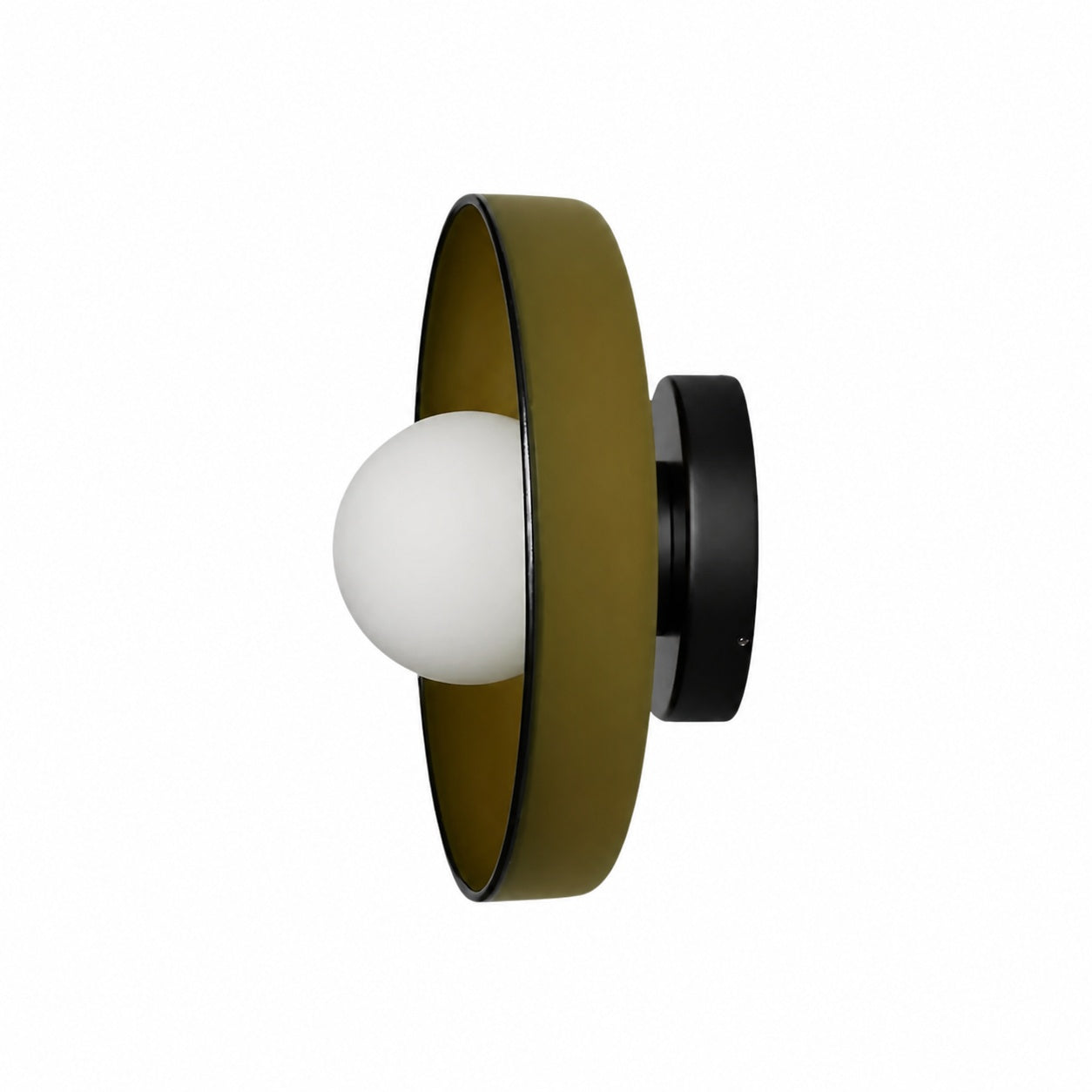Kalo Wall Ceiling Light - Blown Glass Disc Orb Flush Mount Sconce