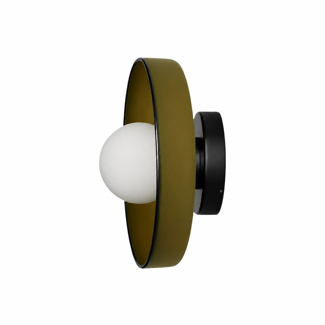 Kalo Wall Ceiling Light - Blown Glass Disc Orb Flush Mount Sconce
