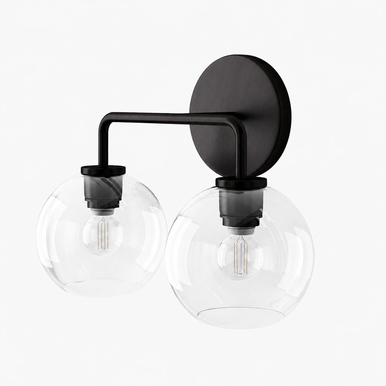 Selvion Artistic Globe Sconce Light - Handcrafted Glass Sculptural Wall Fixture