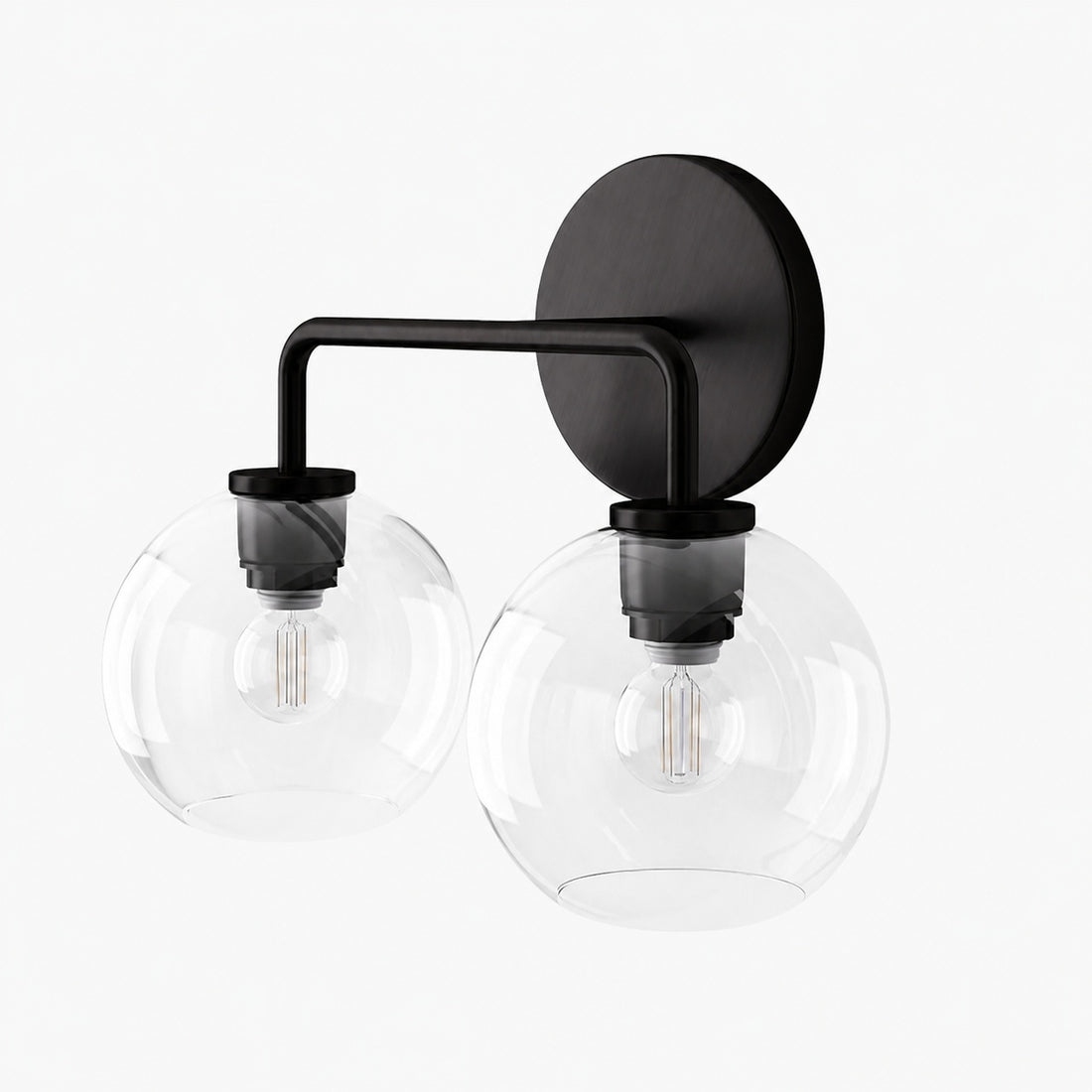 Selvion Artistic Globe Sconce Light - Handcrafted Glass Sculptural Wall Fixture