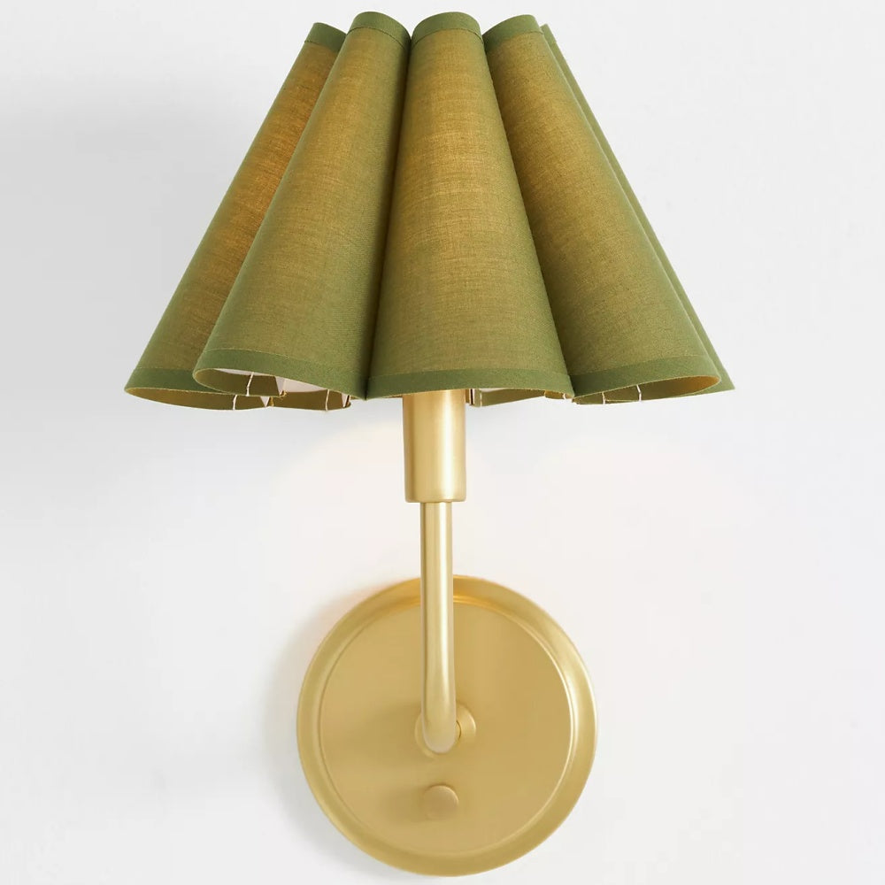 Capirise Scalloped Wall Sconce Light - Metal Bedroom & Hallway Lighting Fixture