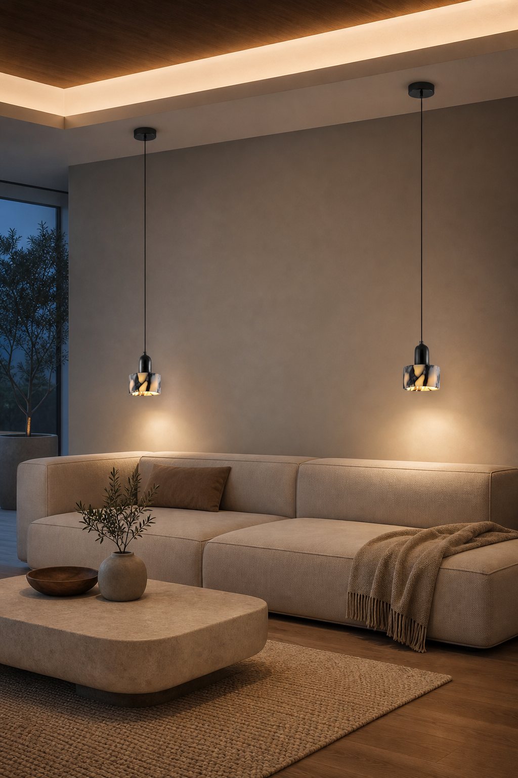 Dekum Marble Pendant Lamp