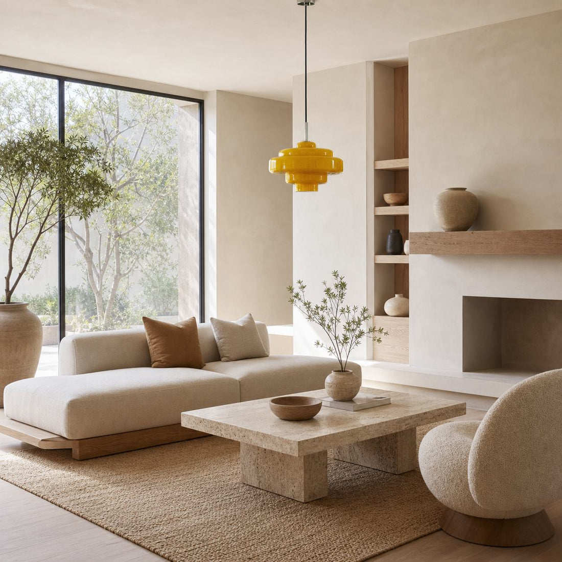 Koloro Millie Glass Pendant Light - Retro Style with Modern Elegance