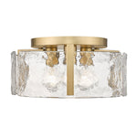 Load image into Gallery viewer, Modern Drum Water Ripple Ceiling Light - Glass Flush Mount Light
