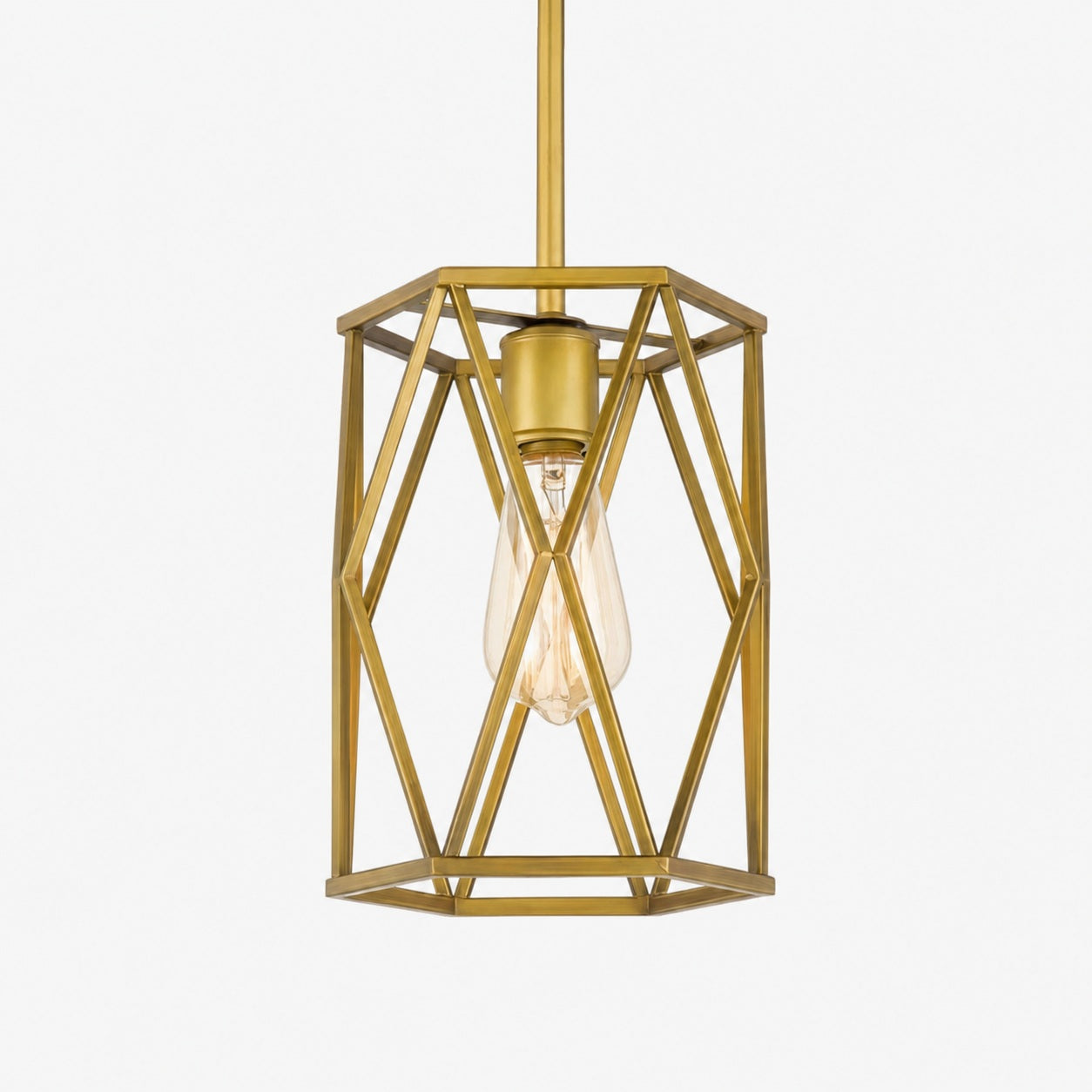 Auricyl Vintage Cage Pendant Light – Metal Cylinder Style Perfect for Dining Room