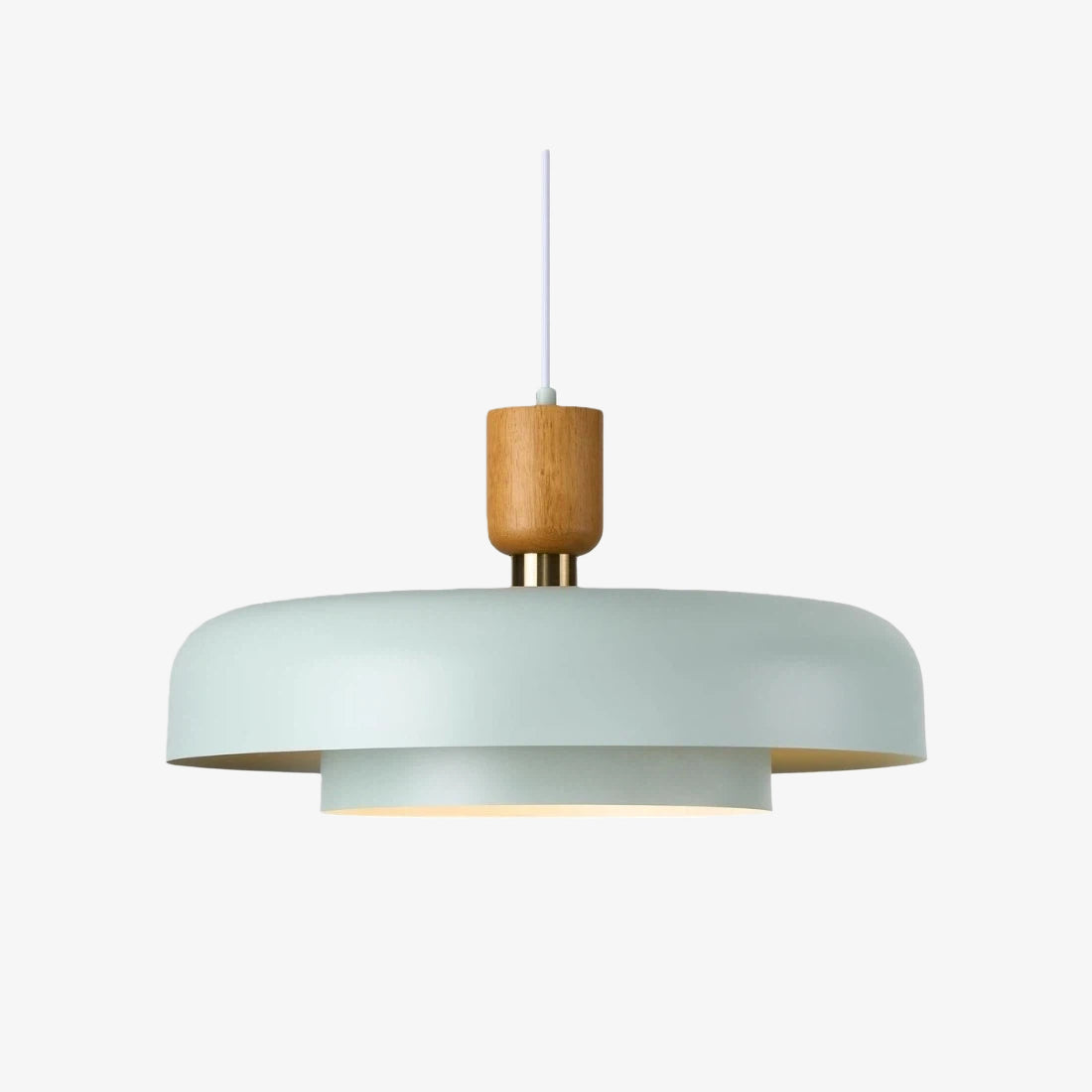 Orbulis Natural Wood Grain Circular Pendant - Modern Minimalist Light for Islands and Foyers