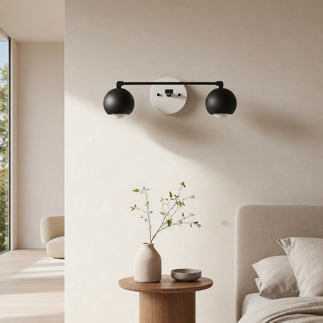 Metio Dome Decorative Vanity Light - Classic Orb Shade Bathroom Wall Lamp