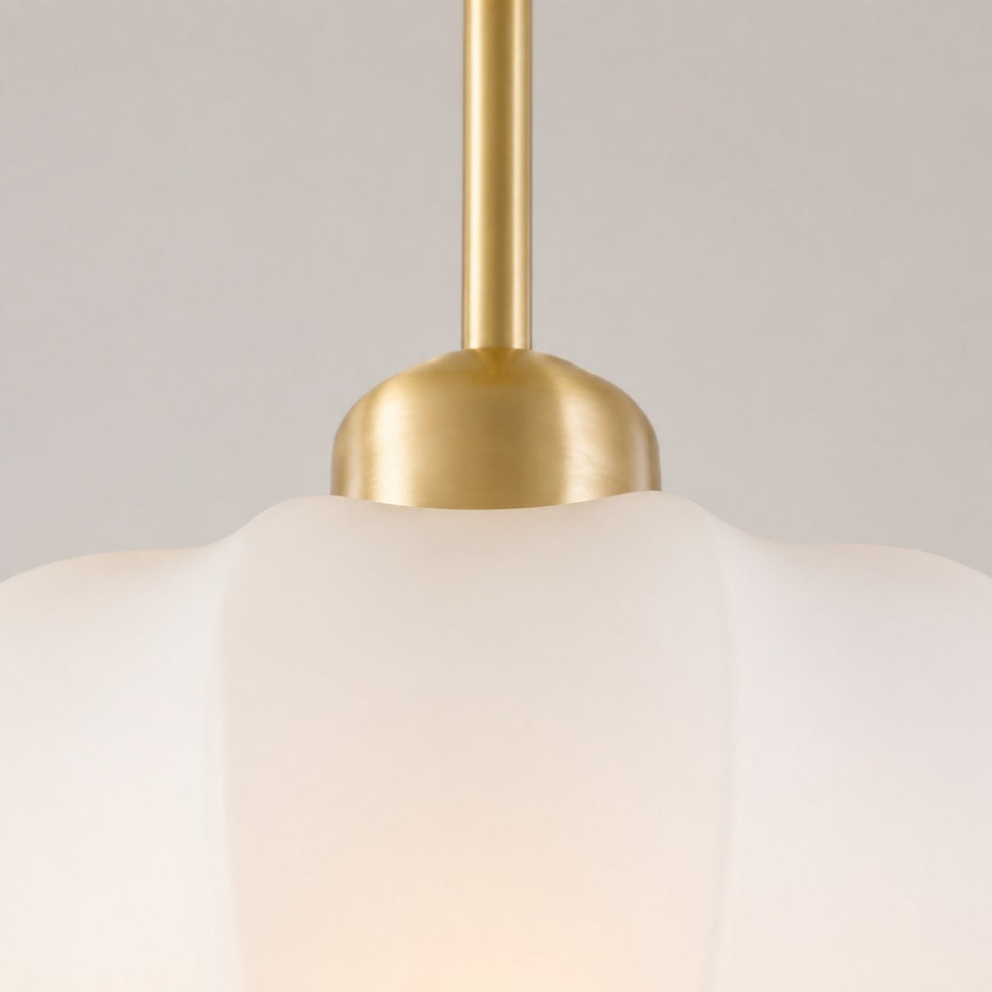 Detail: brass holder and glass joint