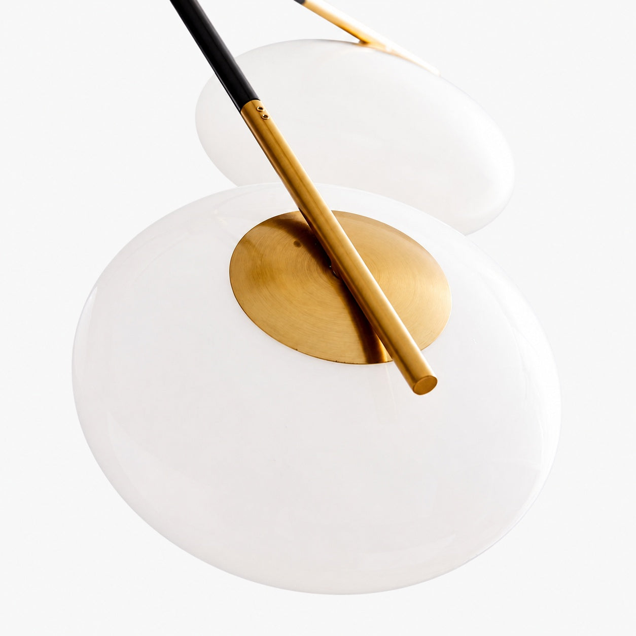 Brimush Flattened-Globe Pendant Lamp – Minimalist Architectural Form