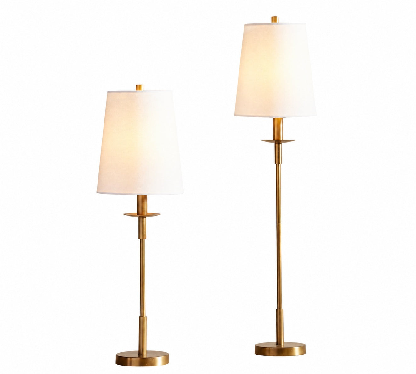 Rowan Modern Iron Table Lamp - Industrial Farmhouse Linen Bedside Reading Light