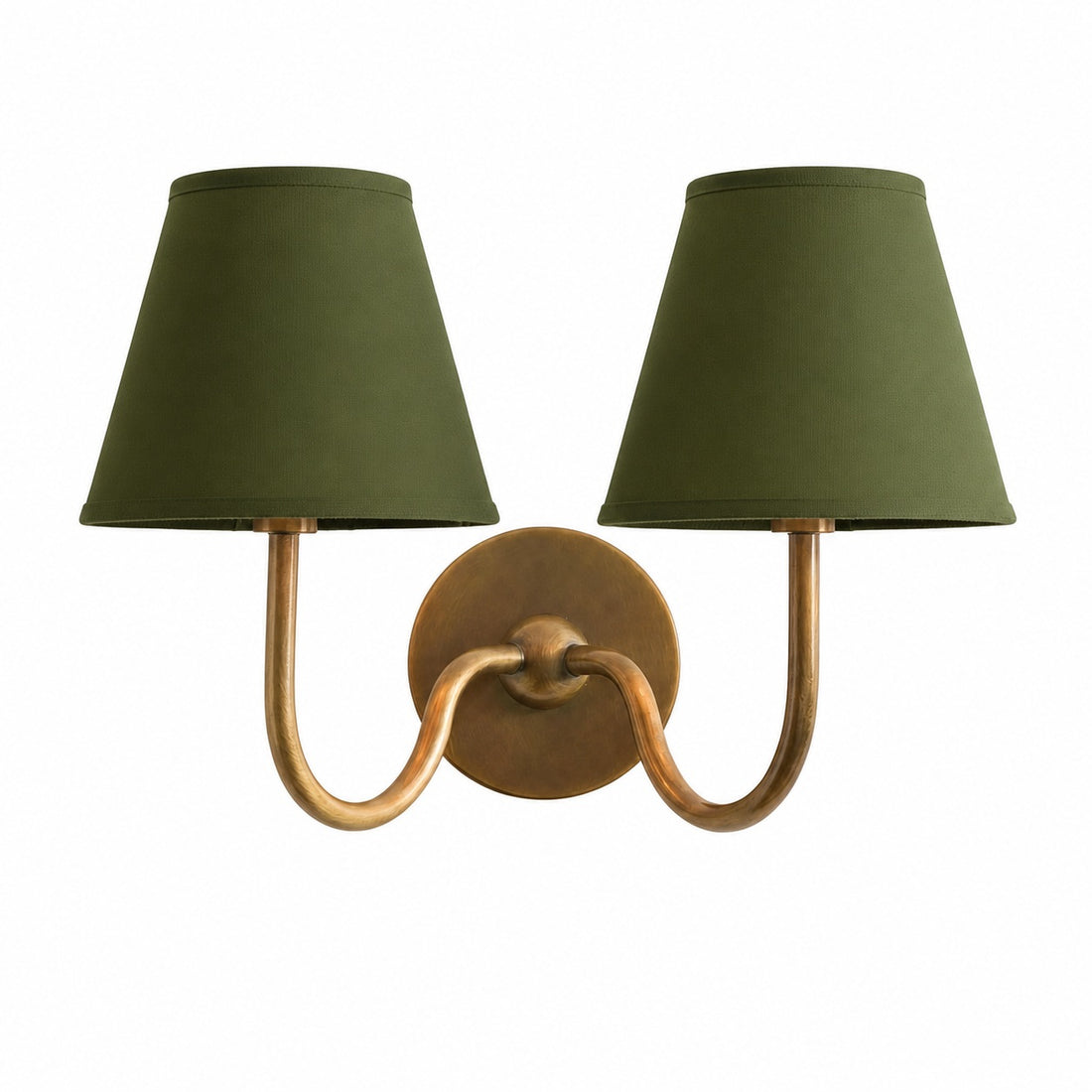 Luvora Vintage Pleated Shade Wall Lamp - Modern Brass Linen Wall Lighting