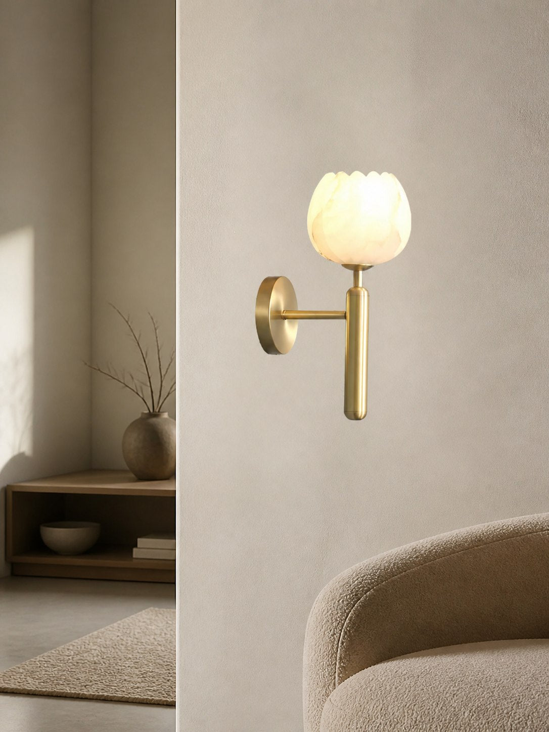 Mian Alabaster Wall Lamp