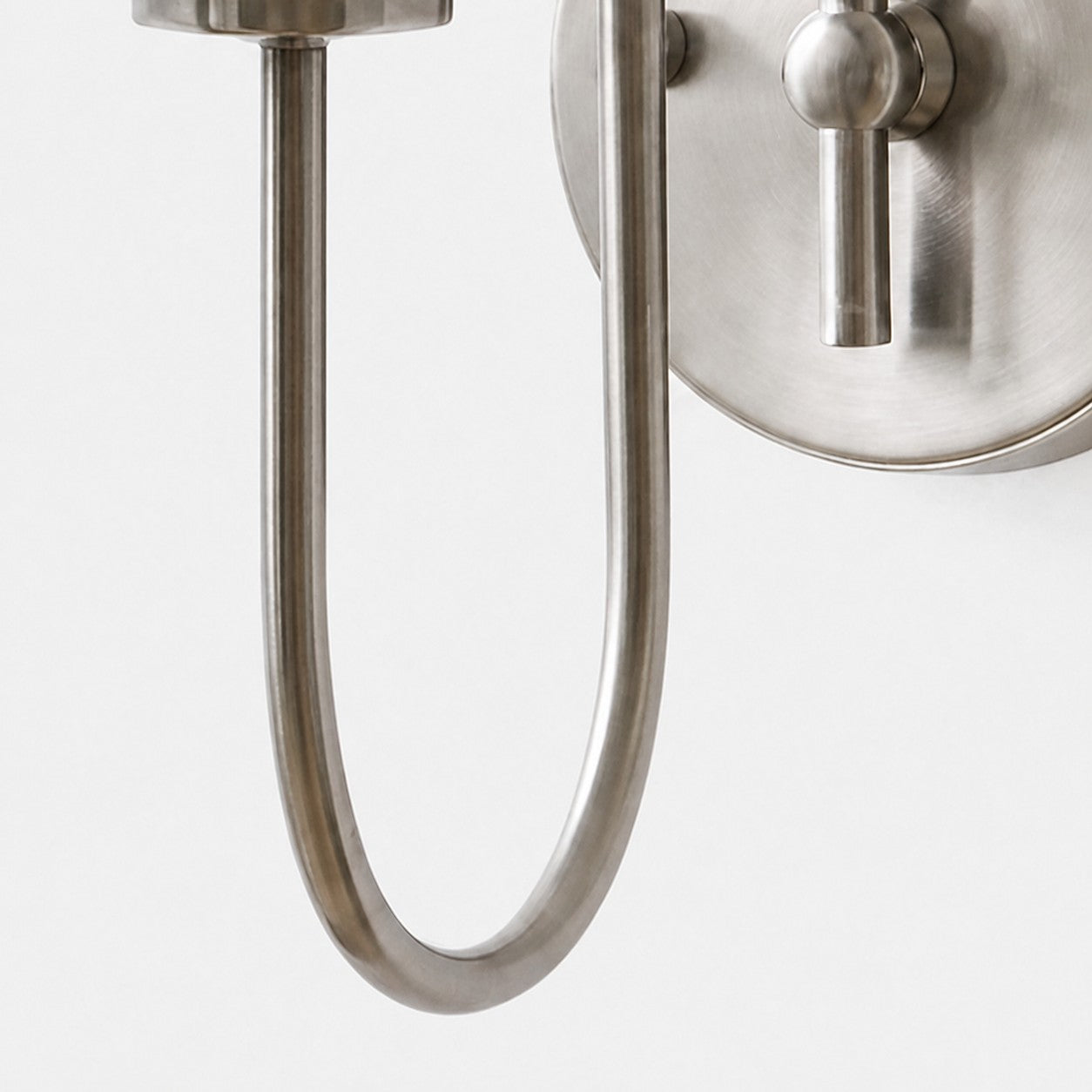 French Style Glass and Metal Wall Sconce