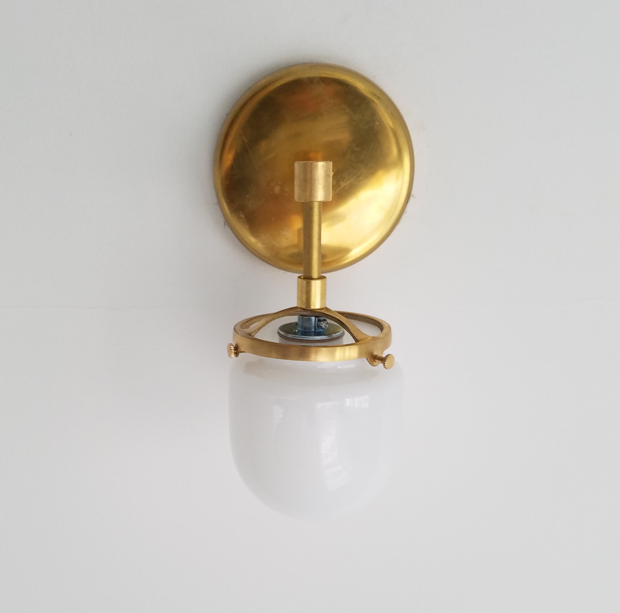 Modern Nautical Design Single Light Wall Sconce