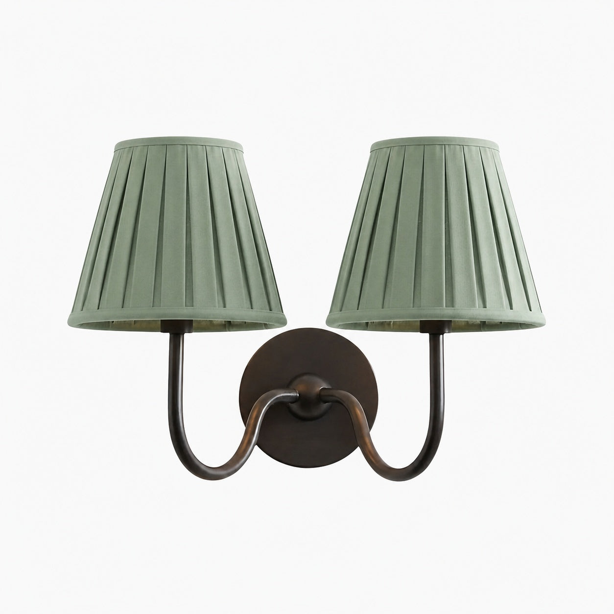 Luvora Vintage Pleated Shade Wall Lamp - Modern Brass Linen Wall Lighting
